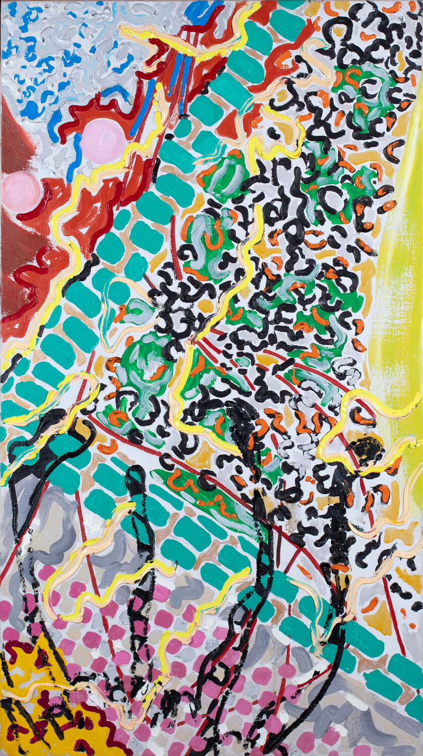 Fracture V Nancy Graves Pintura original en venta