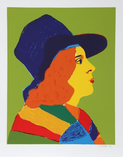 Girl with Hat I van John Grillo, Afdruk te koop op Singulart