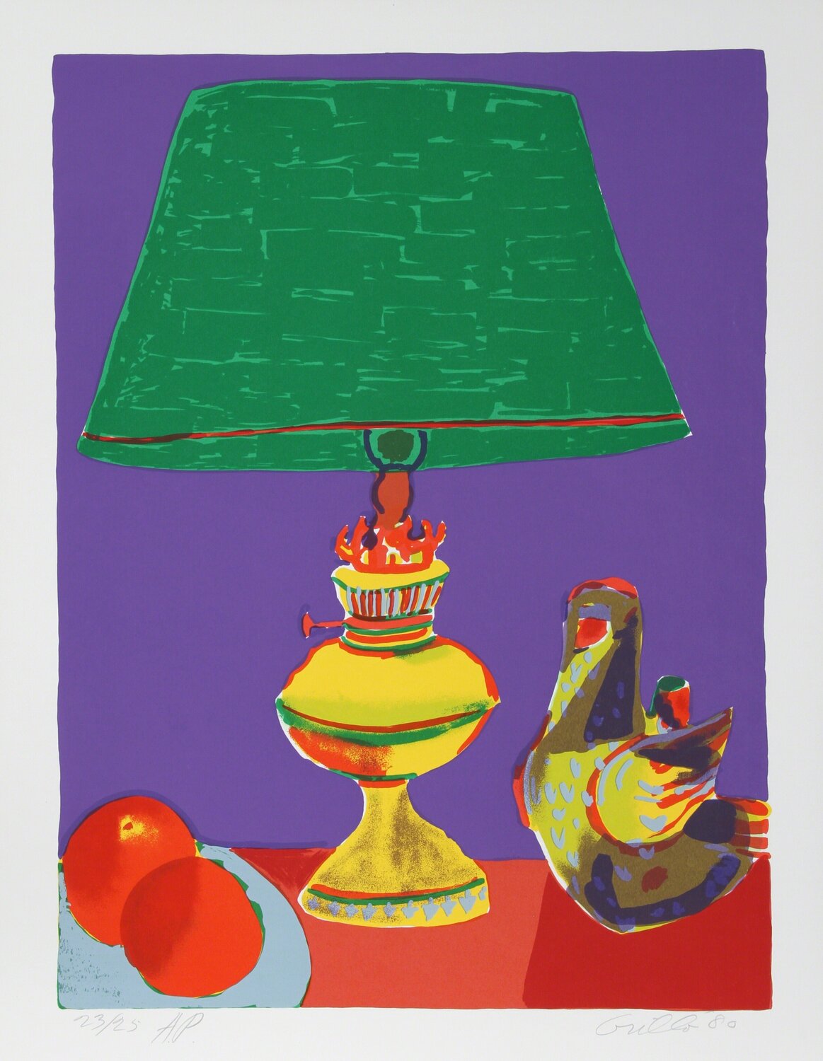 Pajaro (Green Lamp) John Grillo Stampa in vendita