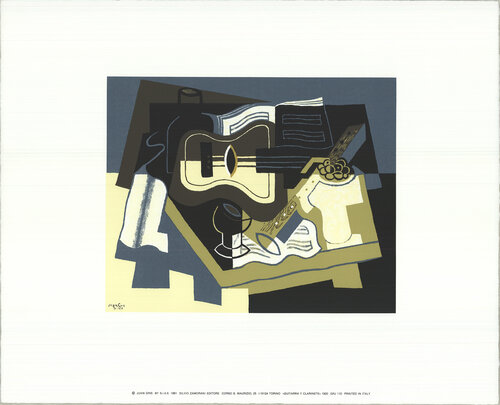 Guitar and Clarinet von Juan Gris, Druck kaufen auf Singulart