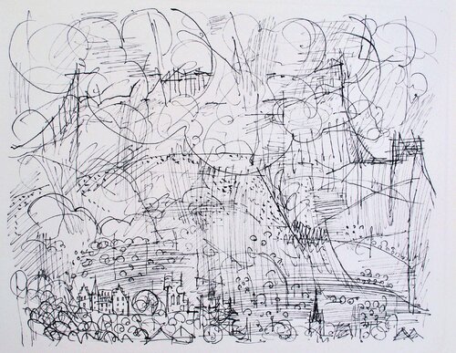 Le châtea by Marcel Gromaire, Print for Sale on Singulart