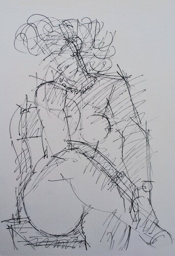 Bourgeoise nue assis by Marcel Gromaire, Print for Sale on Singulart