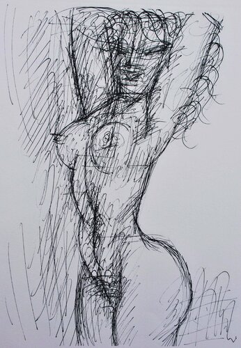Belle femme nue en pos by Marcel Gromaire, Print for Sale on Singulart