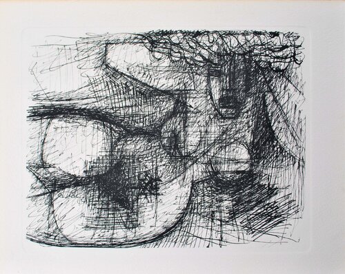 Modèle allongé, Gravure, 1952 van Marcel Gromaire, Afdruk te koop op Singulart