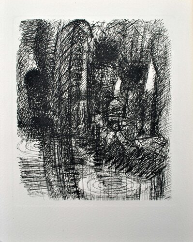 la petite mare, Gravure, 1952 van Marcel Gromaire, Afdruk te koop op Singulart