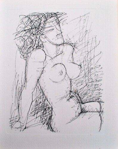 Modèle à belle poitrine, Gravure, 1952 by Marcel Gromaire, 版画 for Sale on Singulart