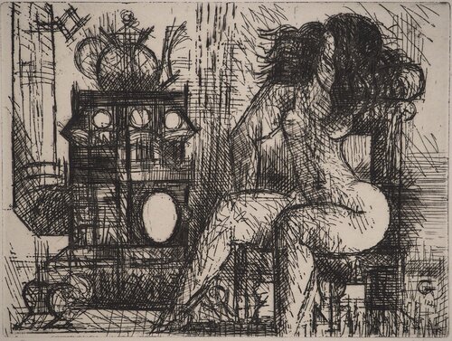 Nu à la cheminée by Marcel Gromaire, Print for Sale on Singulart