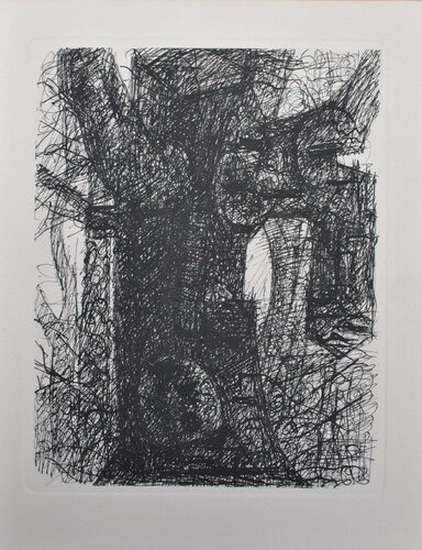 Vieux chêne centenaire, Gravure, 1952 van Marcel Gromaire, Afdruk te koop op Singulart
