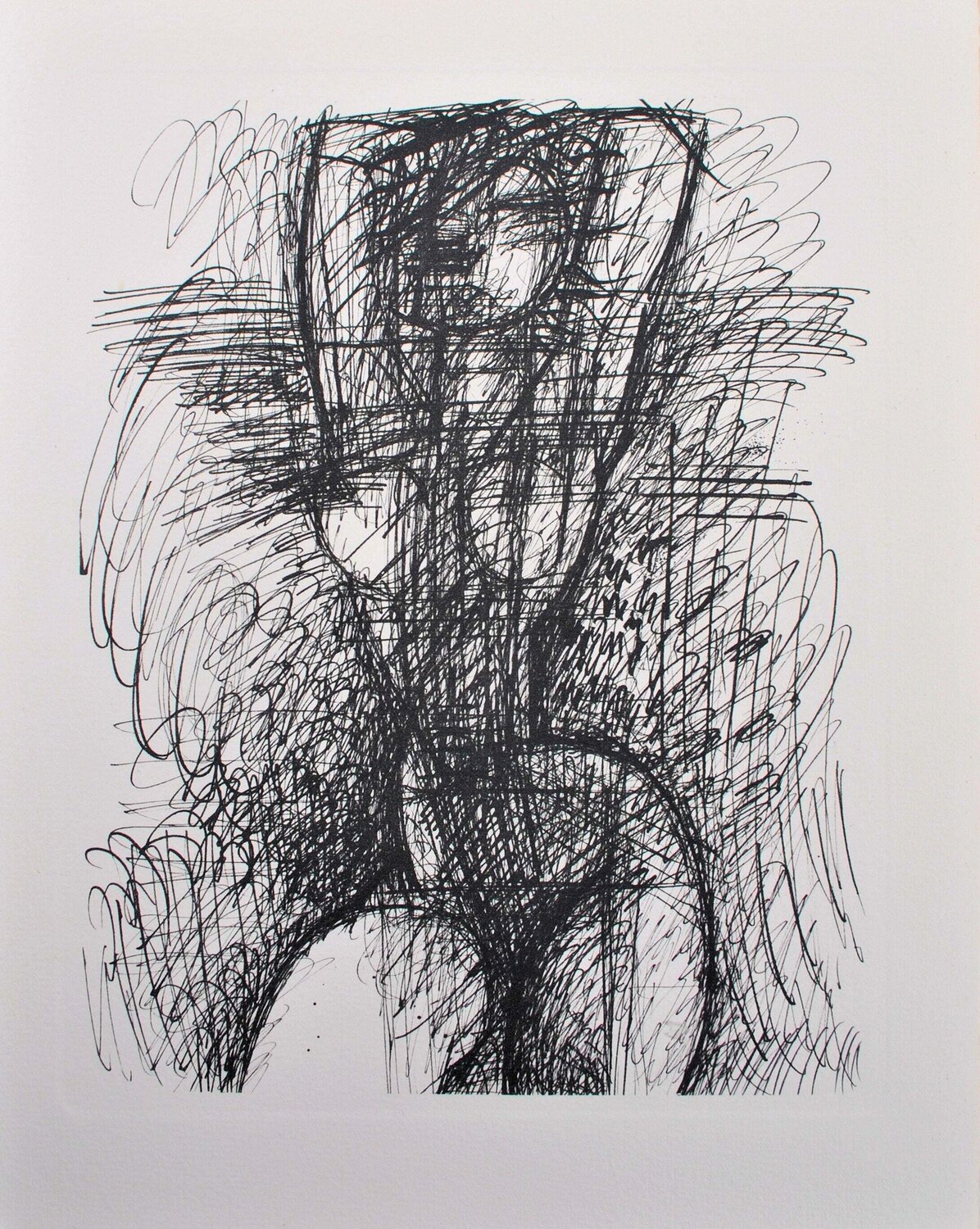 Modèle nu les bras levés, Gravure, 1952 Marcel Gromaire Afdruk te koop