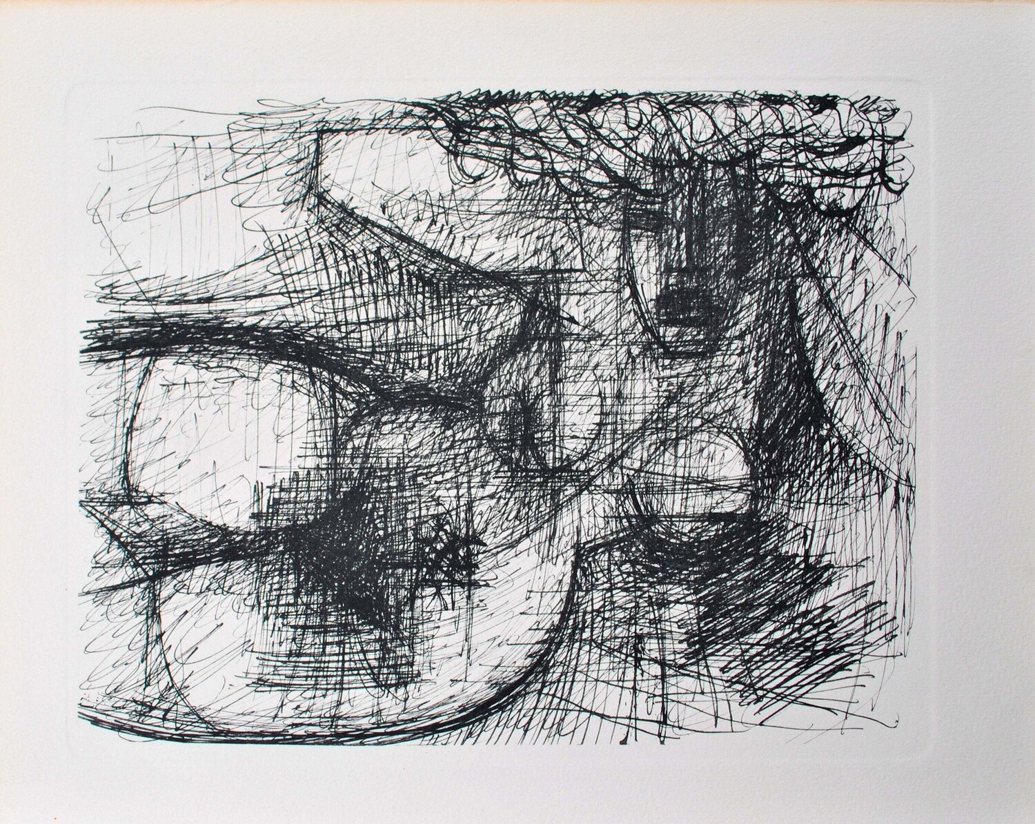 Modèle allongé, Gravure, 1952 Marcel Gromaire Impresión en venta