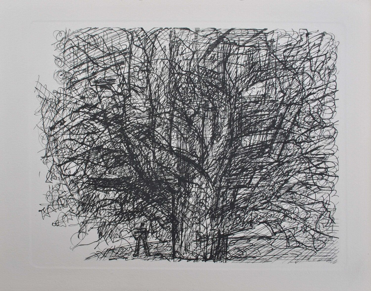 Vieux chêne centenaire, Gravure, 1952 Marcel Gromaire Stampa in vendita
