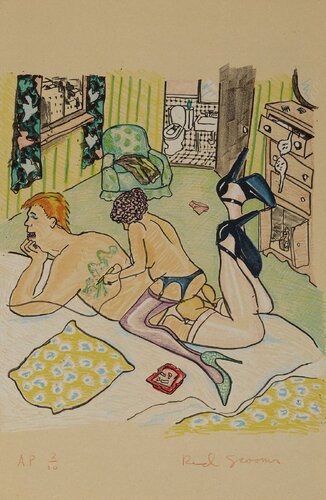 The Tattoo Artist van Red Grooms, Afdruk te koop op Singulart