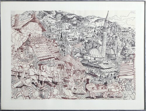 Sarajevo by Red Grooms, Work on Paper for Sale on Singulart