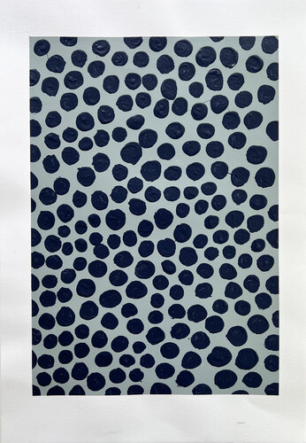 Blackberry on Grey de Michela Sorrentino, Pintura a la venta en Singulart