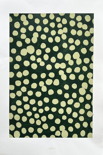 Lichen on Winter Green von Michela Sorrentino, Malerei kaufen auf Singulart