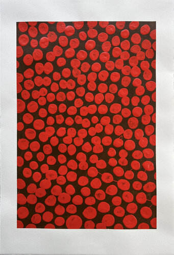 Salsa on Brown de Michela Sorrentino, Pintura a la venta en Singulart