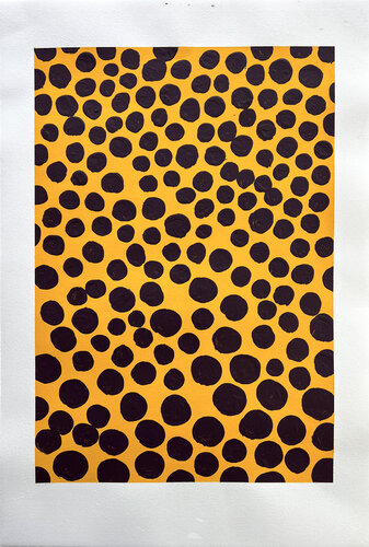 Maroon on Pumpkin di Michela Sorrentino, Pittura in vendita su Singulart