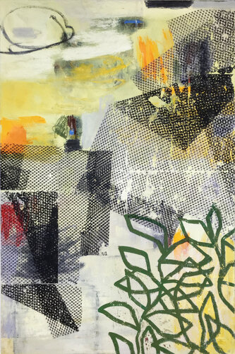 Urban Garden (Yellow) by Michela Sorrentino, 회화 for Sale on Singulart