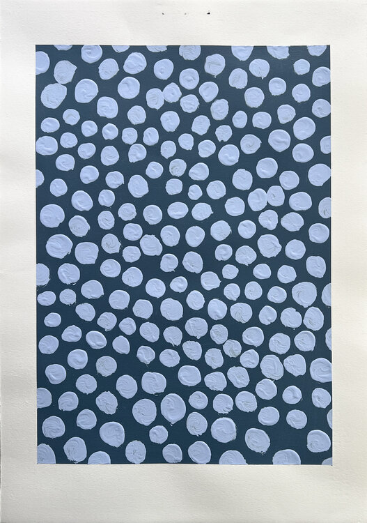 Periwinkle on Blue Grey Michela Sorrentino