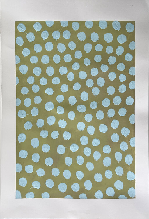 Cloud Blue on Khaki Michela Sorrentino