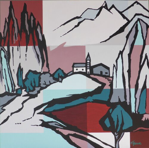 Impression Berg van Ilse Feiner, Schilderij te koop op Singulart