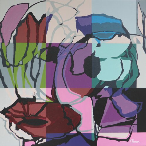 Floral V van Ilse Feiner, Schilderij te koop op Singulart