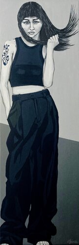 Bitte lächeln III van Ilse Feiner, Schilderij te koop op Singulart