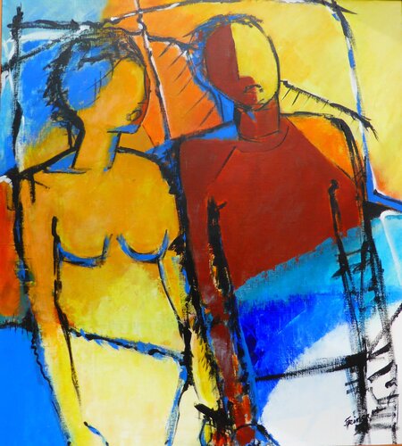 Sie und Er by Ilse Feiner, Painting for Sale on Singulart