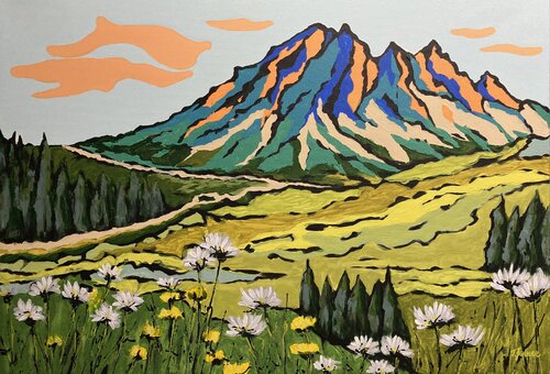 Almblick di Ilse Feiner, Pittura in vendita su Singulart