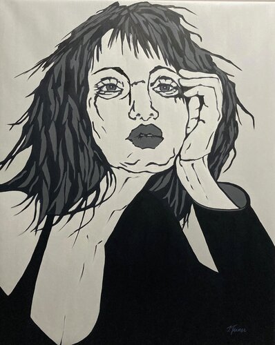 A cool Girl van Ilse Feiner, Schilderij te koop op Singulart