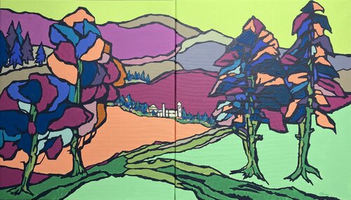 Im Bayerwald van Ilse Feiner, Schilderij te koop op Singulart