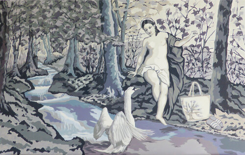 Mein lieber Schwan by Ilse Feiner, Painting for Sale on Singulart