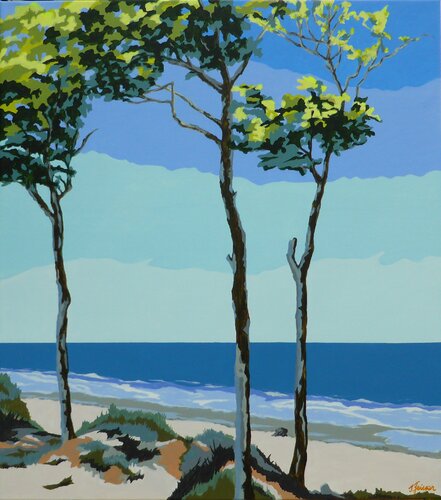 Strandbäume van Ilse Feiner, Schilderij te koop op Singulart