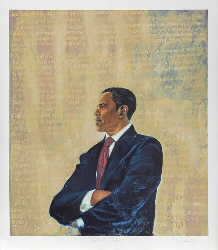 President Obama by Chaz Guest, Print for Sale on Singulart