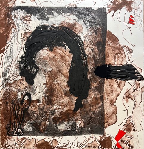 Los mulatos estiraban gomas ansiosos II de Josep Guinovart, Impresión a la venta en Singulart