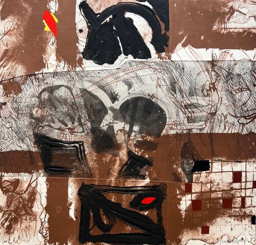 Los mulatos estiraban gomas ansiosos I de Josep Guinovart, Impresión a la venta en Singulart