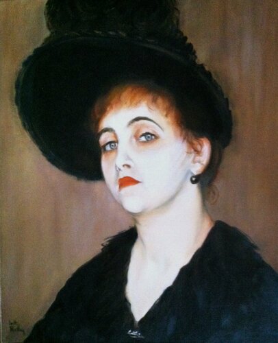 Portrait of Marie-Blanche Vasnier, d'après Jacques Emil Blanche. von Leith Ridley Combe, Malerei kaufen auf Singulart