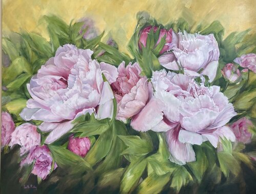 Big Peony Joy de Leith Ridley Combe, Pintura a la venta en Singulart