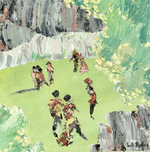 afternoon promenade di Leith Ridley Combe, Pittura in vendita su Singulart