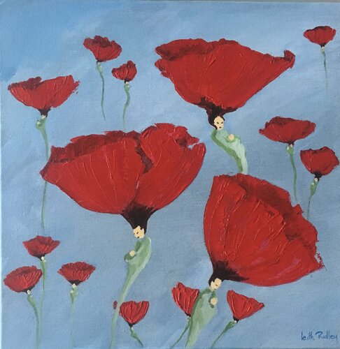 The Mothers di Leith Ridley Combe, Pittura in vendita su Singulart