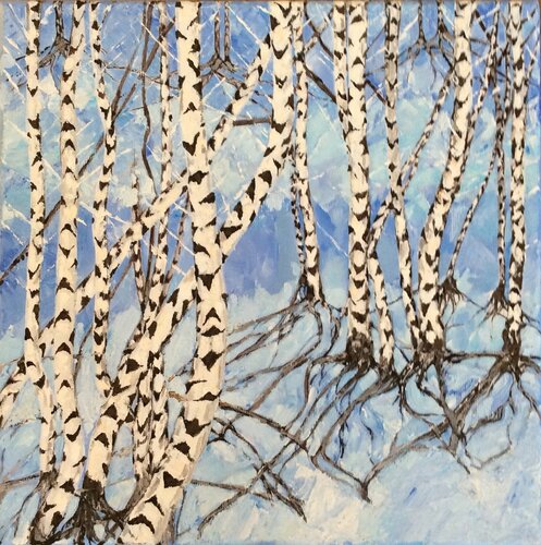 Beech Party di Leith Ridley Combe, Pittura in vendita su Singulart