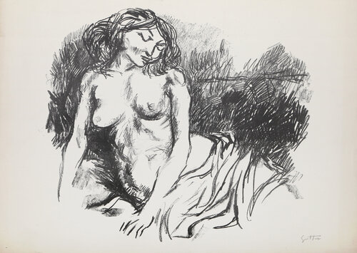 Nude Woman von Renato Guttuso, Druck kaufen auf Singulart
