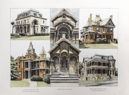 Houses, Texas di Richard Haas, Stampa in vendita su Singulart