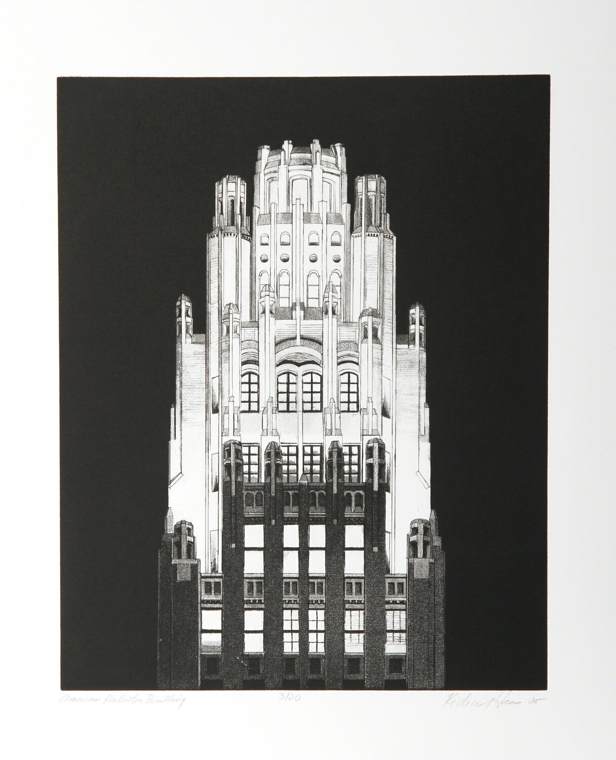 American Radiator Building Richard Haas Stampa in vendita