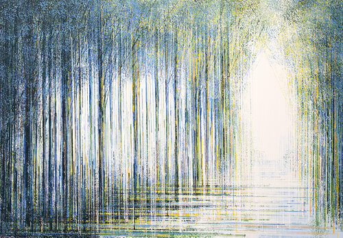 Forest Path At Twilight di Marc Todd, Pittura in vendita su Singulart