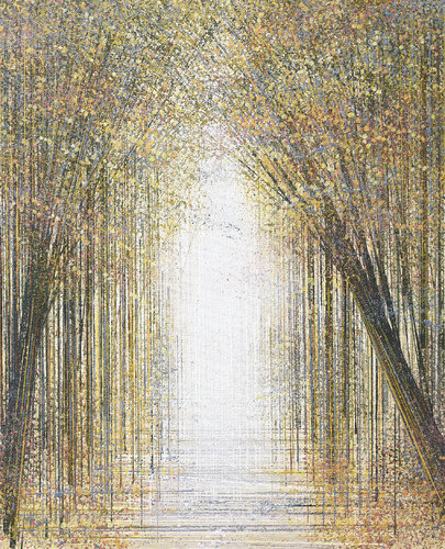 Forest Path In Warm Evening Light di Marc Todd, Pittura in vendita su Singulart