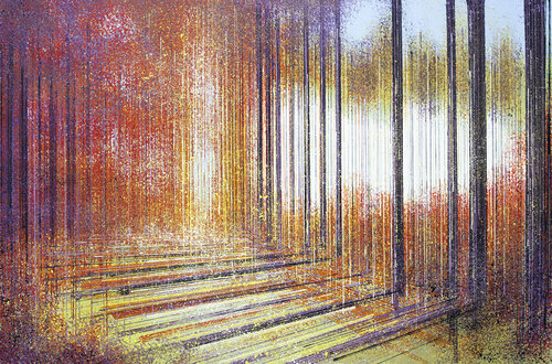 Sunset In The Forest van Marc Todd, Schilderij te koop op Singulart