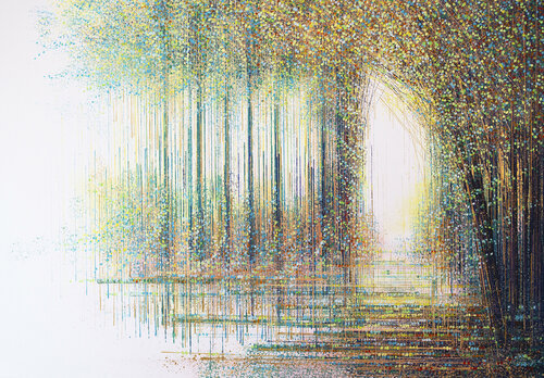 Forest In Bright Summer Light di Marc Todd, Pittura in vendita su Singulart