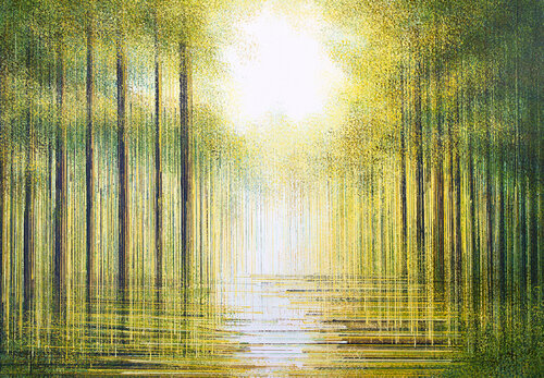 Summer Trees In Golden Light van Marc Todd, Schilderij te koop op Singulart