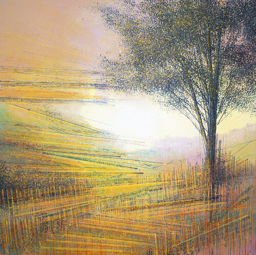 Summer Tree At Sunset van Marc Todd, Schilderij te koop op Singulart